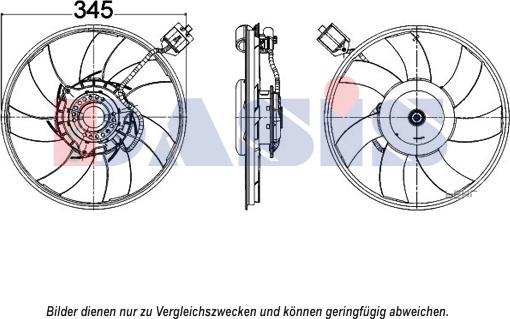 AKS Dasis 158104N - Ventilators, Motora dzesēšanas sistēma autodraugiem.lv