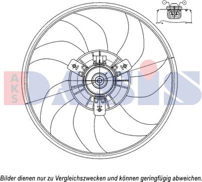 AKS Dasis 158101N - Ventilators, Motora dzesēšanas sistēma autodraugiem.lv