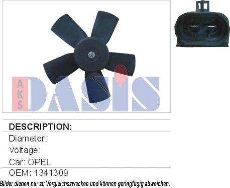 AKS Dasis 158280N - Ventilators, Motora dzesēšanas sistēma autodraugiem.lv