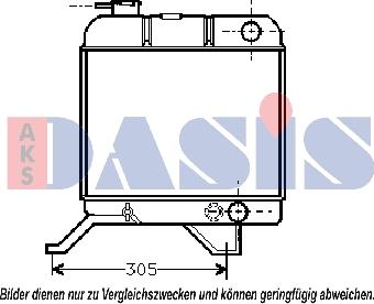 AKS Dasis 160470N - Radiators, Motora dzesēšanas sistēma autodraugiem.lv