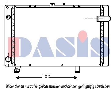 AKS Dasis 160680N - Radiators, Motora dzesēšanas sistēma autodraugiem.lv