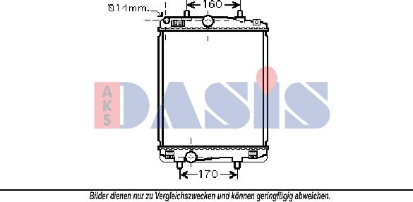 AKS Dasis 160092N - Radiators, Motora dzesēšanas sistēma autodraugiem.lv