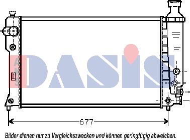 AKS Dasis 160068N - Radiators, Motora dzesēšanas sistēma autodraugiem.lv