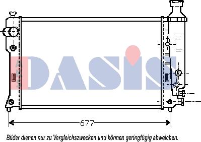 AKS Dasis 160001N - Radiators, Motora dzesēšanas sistēma autodraugiem.lv