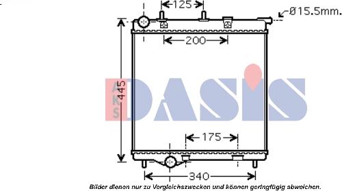 AKS Dasis 160114N - Radiators, Motora dzesēšanas sistēma autodraugiem.lv