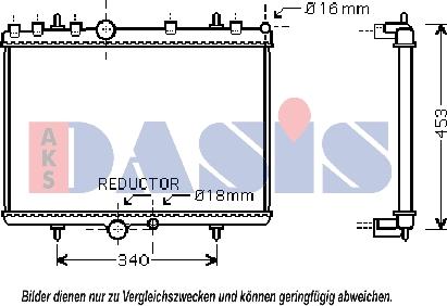 AKS Dasis 160111N - Radiators, Motora dzesēšanas sistēma autodraugiem.lv