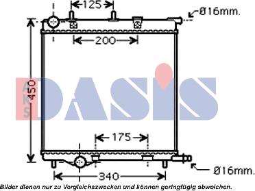 AKS Dasis 160113N - Radiators, Motora dzesēšanas sistēma autodraugiem.lv