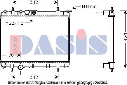 AKS Dasis 160700N - Radiators, Motora dzesēšanas sistēma autodraugiem.lv