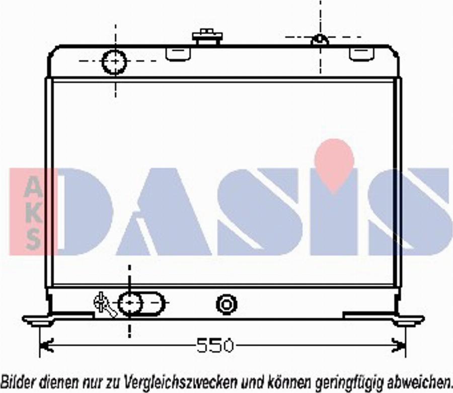 AKS Dasis 160780N - Radiators, Motora dzesēšanas sistēma autodraugiem.lv