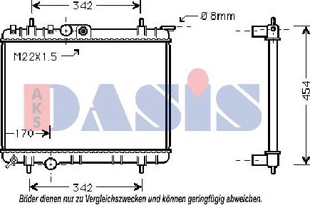 AKS Dasis 161470N - Radiators, Motora dzesēšanas sistēma autodraugiem.lv