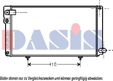 AKS Dasis 161070N - Radiators, Motora dzesēšanas sistēma autodraugiem.lv