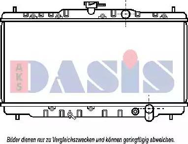 AKS Dasis 100090N - Radiators, Motora dzesēšanas sistēma autodraugiem.lv