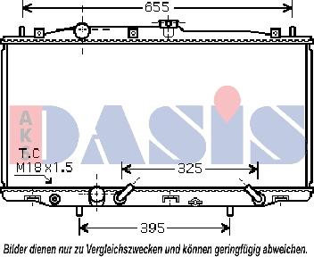 AKS Dasis 100042N - Radiators, Motora dzesēšanas sistēma autodraugiem.lv