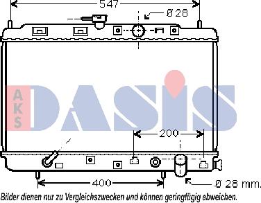 AKS Dasis 100018N - Radiators, Motora dzesēšanas sistēma autodraugiem.lv