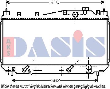 AKS Dasis 100025N - Radiators, Motora dzesēšanas sistēma autodraugiem.lv