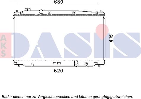 AKS Dasis 100077N - Radiators, Motora dzesēšanas sistēma autodraugiem.lv