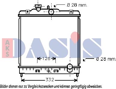 AKS Dasis 100890N - Radiators, Motora dzesēšanas sistēma autodraugiem.lv