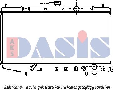 AKS Dasis 100880N - Radiators, Motora dzesēšanas sistēma autodraugiem.lv