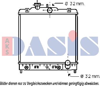 AKS Dasis 100260N - Radiators, Motora dzesēšanas sistēma autodraugiem.lv