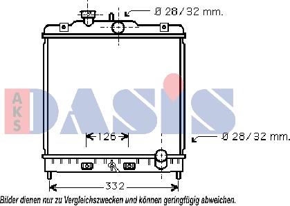 AKS Dasis 103002N - Radiators, Motora dzesēšanas sistēma autodraugiem.lv