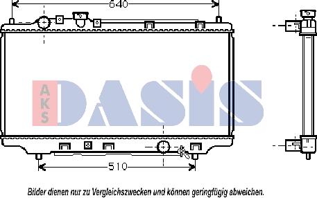 AKS Dasis 119532N - Radiators, Motora dzesēšanas sistēma autodraugiem.lv