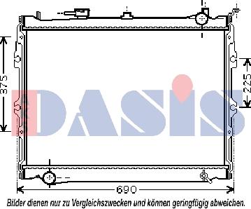 AKS Dasis 110920N - Radiators, Motora dzesēšanas sistēma autodraugiem.lv