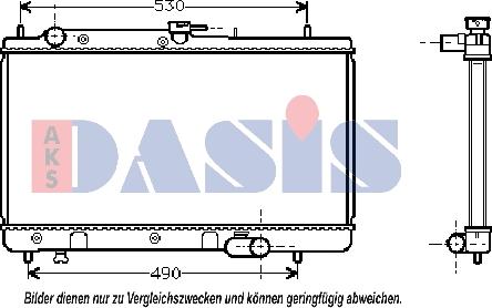 AKS Dasis 110970N - Radiators, Motora dzesēšanas sistēma autodraugiem.lv