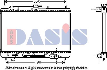 AKS Dasis 110690N - Radiators, Motora dzesēšanas sistēma autodraugiem.lv