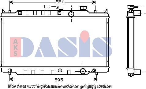 AKS Dasis 110660N - Radiators, Motora dzesēšanas sistēma autodraugiem.lv