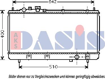 AKS Dasis 110045N - Radiators, Motora dzesēšanas sistēma autodraugiem.lv