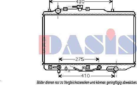 AKS Dasis 110047N - Radiators, Motora dzesēšanas sistēma autodraugiem.lv
