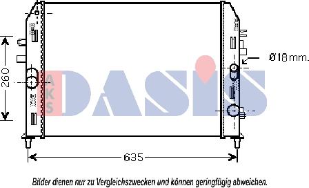 AKS Dasis 110061N - Radiators, Motora dzesēšanas sistēma autodraugiem.lv