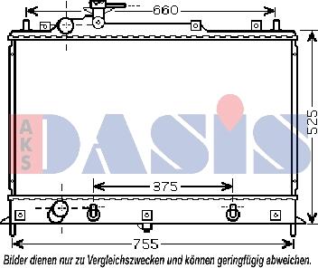 AKS Dasis 110063N - Radiators, Motora dzesēšanas sistēma autodraugiem.lv