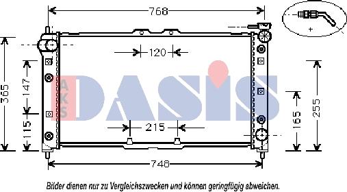 AKS Dasis 110017N - Radiators, Motora dzesēšanas sistēma autodraugiem.lv