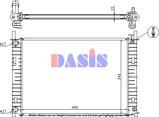 AKS Dasis 110037N - Radiators, Motora dzesēšanas sistēma autodraugiem.lv