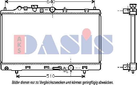 AKS Dasis 110027N - Radiators, Motora dzesēšanas sistēma autodraugiem.lv