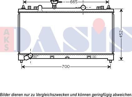AKS Dasis 110078N - Radiators, Motora dzesēšanas sistēma autodraugiem.lv