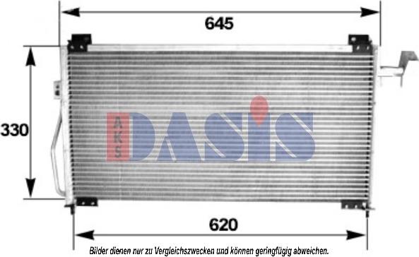 AKS Dasis 112330N - Kondensators, Gaisa kond. sistēma autodraugiem.lv