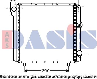 AKS Dasis 180990N - Radiators, Motora dzesēšanas sistēma autodraugiem.lv