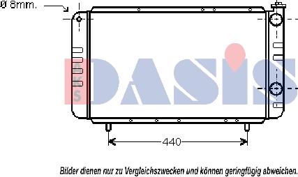 AKS Dasis 180480N - Radiators, Motora dzesēšanas sistēma autodraugiem.lv