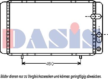 AKS Dasis 180041N - Radiators, Motora dzesēšanas sistēma autodraugiem.lv