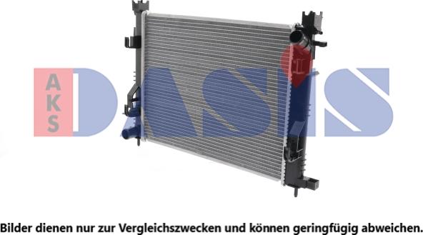 AKS Dasis 180037N - Radiators, Motora dzesēšanas sistēma autodraugiem.lv