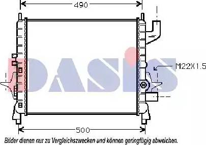 AKS Dasis 180025N - Radiators, Motora dzesēšanas sistēma autodraugiem.lv