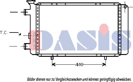 AKS Dasis 180800N - Radiators, Motora dzesēšanas sistēma autodraugiem.lv