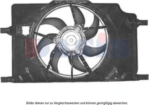 AKS Dasis 188027N - Elektromotors, Dzes. sist. radiatora ventilators autodraugiem.lv