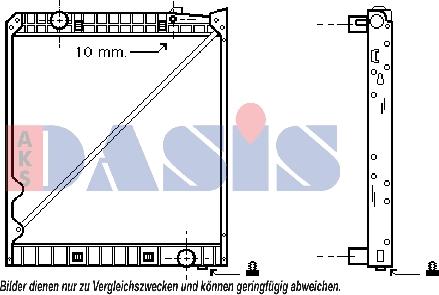 AKS Dasis 135090N - Radiators, Motora dzesēšanas sistēma autodraugiem.lv