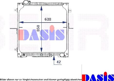 AKS Dasis 135280N - Radiators, Motora dzesēšanas sistēma autodraugiem.lv