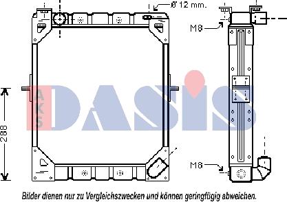 AKS Dasis 130032N - Radiators, Motora dzesēšanas sistēma autodraugiem.lv