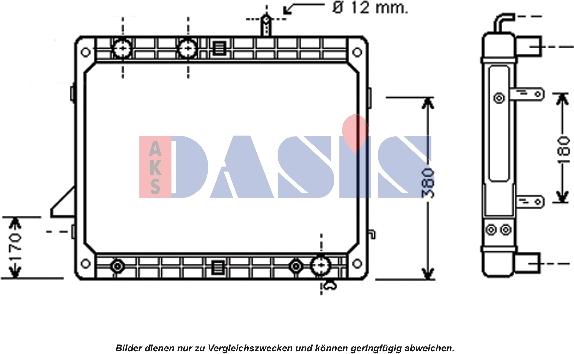 AKS Dasis 131430N - Radiators, Motora dzesēšanas sistēma autodraugiem.lv