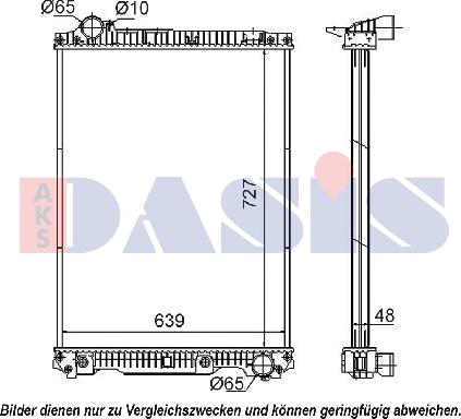 AKS Dasis 131060S - Radiators, Motora dzesēšanas sistēma autodraugiem.lv